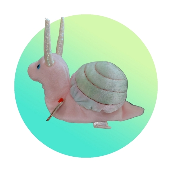 Ty Beanie Babies - "Swirly" the Snail Plush Toy -MUST HAVE- Sought After Beanie - Picture 2 of 9